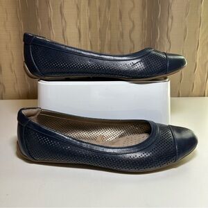Life Stride Soft System Women's 8.5 Loafers Ballet Flat Navy Blue Slip-On